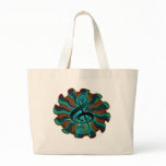 Psychedelic Treble Clef / G Clef Music Symbol Canvas Bag
