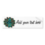 Psychedelic Treble Clef / G Clef Music Symbol Bumper Sticker