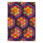 Psychedelic Turtle shell Card