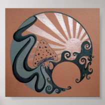 Psychedelic Twilight Posters