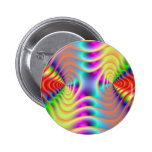 Psychedelic Twin Spirals Button