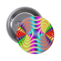 Psychedelic Twin Spirals Button