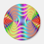 Psychedelic Twin Spirals Magnet