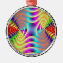 Psychedelic Twin Spirals Ornament