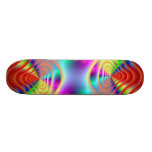 Psychedelic Twin Spirals Skateboard