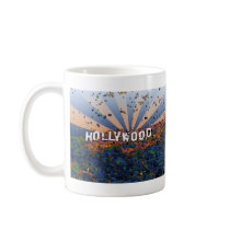 Psychedelic USA - Hollywood Sign A1 Mugs