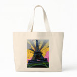 Psychedelic World: Eiffel Tower, Paris France A1 bags