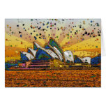 Psychedelic World: Sydney Opera House A1 cards