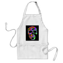 Psychedellic Skull Apron