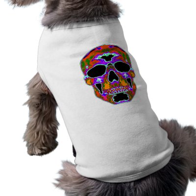 Psychedellic Skull Dog Clothes by HalloweenSpirit