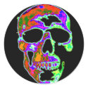 Psychedellic Skull stickers