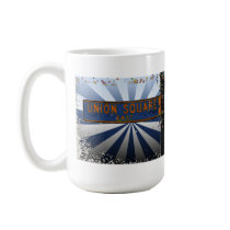 Psychedlic NYC: Union Square Street Sign A1 Mug