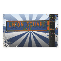 Psychedlic NYC: Union Square Street Sign A1 Stickers