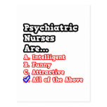 Psychiatric Nurse Quiz...Joke Post Card