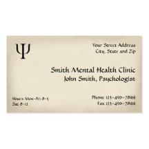 Psychiatrist Mental Health Business Card