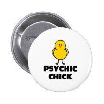 Psychic Chick Pinback Buttons