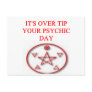 psychic new ge joke post card
