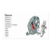 Psycho Bowling Business Card Template