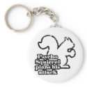 Psycho Squirrel keychains