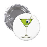 Psychobilly Martini Pinback Buttons