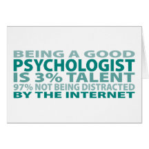 Psychologist 3% Talent Greeting Card