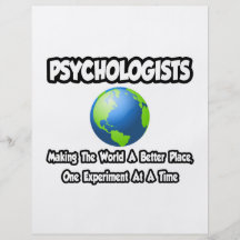 Psychologists...Making the World a Better Place Personalised Flyer