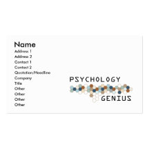 Psychology Genius Business Card Template