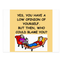 PSYCHology joke Postcard