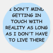 PSYCHology joke Round Sticker