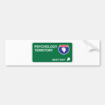 Psychology Next Exit Bumper Stickers