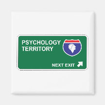 Psychology Next Exit Fridge Magnets