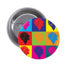 Psychology Pop Art Pins