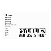 Psychology What Else Is There? Business Card