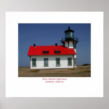 Pt. Cabrillo Lighthouse, Mendocino, CA Posters
