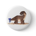 Pteranodon and Camarasaurus Pinback Button