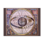 Ptolemaic Solar System, Andreas Cellarius postcards