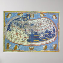 Ptolemaic World Map Print