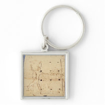 Ptolemy XII  smiting his enemies Key Chains