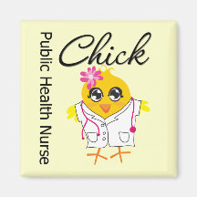Public Health Nurse Chick v2 Fridge Magnets