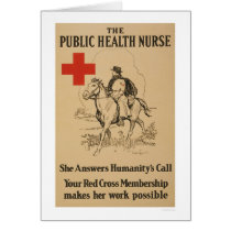 Public Health Nurse - She answers humanity's call Card