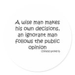 Public Opinion Quote stickers