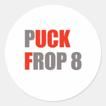 Puck Frop 8 Sticker