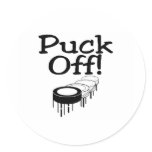Puck Off stickers