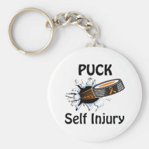 Puck The Causes Self Injury Keychain