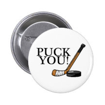 Puck You Hockey Stick and Puck Pins