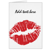Pucker Up Template Cards