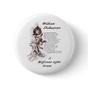 Puck's Soliloquy Midsummer Night's Shakespeare buttons