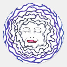 puddle face stickers