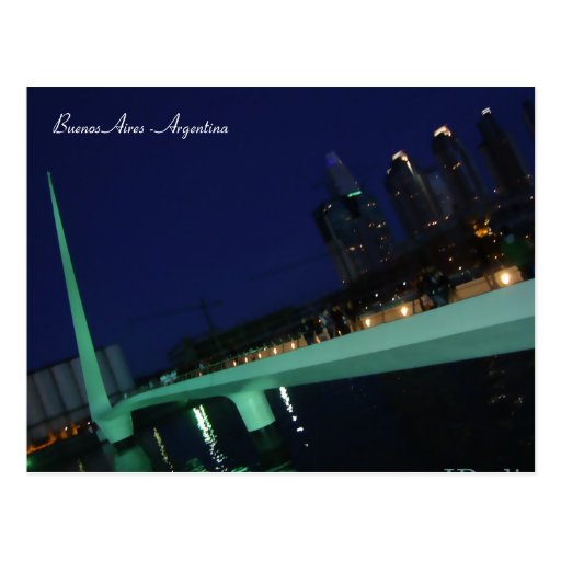 Puente de la Mujer, Buenos Aires, Argentina Postcard
