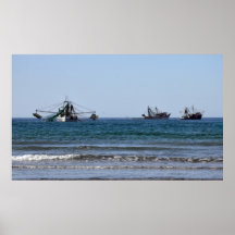 Puerto Peasco Shrimp Boats Poster